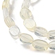 Fili di perle di vetro di pietra di anguria gialla G-M420-H16-03-4
