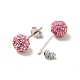 Sexy Valentines Day Gifts for Her 925 Sterling Silver Austrian Crystal Rhinestone Ball Stud Earrings Q286J111-2