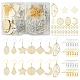 Kit per la creazione di orecchini vuoti incompiuti fai da te DIY-FS0004-09-1