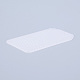 プラスチックメッシュキャンバスシート  刺繍用  アクリル毛糸クラフト  ニットとかぎ針編みのプロジェクト  楕円形の長方形  ホワイト  11.4x6.33x0.15cm  穴：2x2mm DIY-M007-16-2