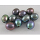 Perle di perle d'acqua dolce naturali coltivate di grado aa tinte OB011-01-1