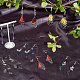 Sunnyclue Kits zum Selbermachen von Schmetterlingsflügeln für baumelnde Ohrringe DIY-SC0019-73-5