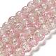 Chapelets de perles en verre craquelé peints à la bombe CCG-Q002-10mm-01-1