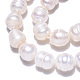 Brins de perles de culture d'eau douce naturelles PEAR-N012-08G-3