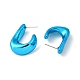 Twist Teardrop Acrylic Stud Earrings EJEW-P251-26-3