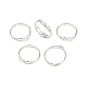 Composants d'anneau en laiton&nbsp;KK-C3044-6mm-S-NF-5