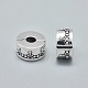 Perline europee in argento sterling 925 placcato argento antico STER-L060-11A-AS-2