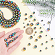 Arricraft 4 rangs de perles d'hématite multicolores G-AR0004-44-3