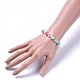 Bracelets extensibles en acrylique transparent BJEW-JB04498-01-3