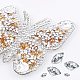Fingerinspire Schmetterlings-Strass-Patches DIY-FG0001-36-3