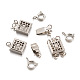 6 Sets 3 Style Alloy Box Clasps FIND-TA0001-54-3