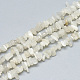 Bianco naturale perline pietra di luna fili X-G-S315-34-1