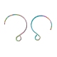 Placage ionique couleur arc-en-ciel (ip) 316 crochets de boucle d'oreille en acier inoxydable chirurgical STAS-D183-03M-02-2