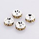 Brass Rhinestone Spacer Beads RB-A014-Z5mm-14S-NF-1