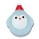Juguete antiestrés con forma de pingüino con tema navideño AJEW-P085-01-1