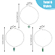 Fibloom 6 Stück 6 Stile natürliche Rosenquarz- und grüne Aventurin-Anhänger-Halsketten NJEW-FI0001-13-2