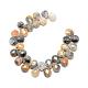 Brins de perles de pierres précieuses d'agate folle naturelle G-T006-10-2