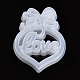 Día de san valentín corazón diy con moldes de silicona palabra amor X-DIY-L021-65-3