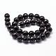 Natural Black Onyx Beads Strands G-N0171-11-10mm-2