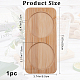 2 Round Slots Bamboo Serving Tray ODIS-WH0329-38B-2