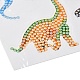 Kits de pegatinas de pintura de diamante de dinosaurio diy para niños DIY-O016-07-3