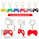 SUPERFINDINGS 24Pcs 6 Colors Plastic Keychains KEYC-FH0001-05-5