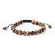 Bracelets réglables de perles tressées avec cordon en nylon BJEW-F308-55E-2