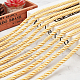 PandaHall 8mm 20 Yards Twisted Cord Trim Gold Decorative Rope for Curtain Tieback NWIR-BC0002-03B-4