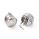 Латунные круглые серьги-кольца для женщин EJEW-C008-09P-2