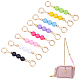 PandaHall Elite 8Pcs 8 Colors Resin Bag Extender Chains FIND-PH0001-24-1