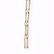 Brass Initial Pendants Necklace Sets NJEW-JN02511-6