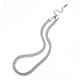 304 Edelstahl-Mesh-Ketten-Halskette für Männer und Frauen NJEW-N052-03P-3