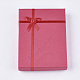Boîtes en carton à bijoux avec fleur (couleur aléatoire) et éponge à l'intérieur CBOX-R023-1-1