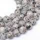 Chapelets de perles de jaspe au sésame naturel G-UK0001-68A-12mm-1