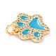 Real 18K Gold Plated Brass Micro Pave Cubic Zirconia Charms ZIRC-L100-085G-04-4