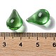 ガラスビーズ  穴がない  ティアドロップ  薄緑  15x9.5x7.5mm GLAA-B015-10B-02-3