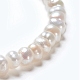Brins de perles de culture d'eau douce naturelles PEAR-I004-07B-01A-4