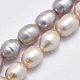 Fili di perle di perle d'acqua dolce coltivate naturali PEAR-F007-85-01-1