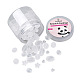 100Pcs 5 Style Transparent Frosted Acrylic Beads FACR-PJ0001-02-2