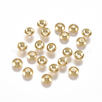 304 Edelstahl Perlenkappen, apetalous, golden, 4x1.5 mm, Bohrung: 0.8 mm
