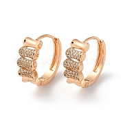 Серьги-кольца из латуни со стразами EJEW-K256-62KCG