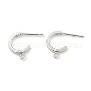 Accessoires de boucles d'oreilles rondes en laiton KK-L208-16P
