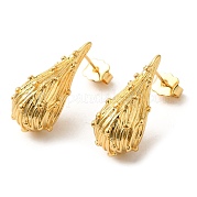 Серьги-гвоздики из настоящего латуни EJEW-G382-11C-G