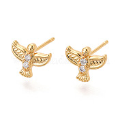 Серьги-гвоздики из циркония KK-N263-26G