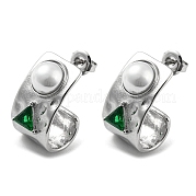 Серьги-гвоздики из нержавеющей стали 304 EJEW-M233-03P
