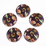 Печатные подвески дерева WOOD-S045-102A-04