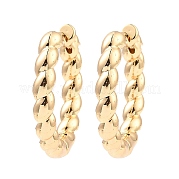 Латунные серьги обруча EJEW-I289-51C-KCG