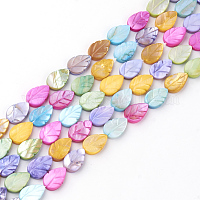 Natural Freshwater Shell Beads Strands, Heishi Beads, Flat Round