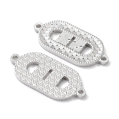 Breloques connecteur 925 en argent sterling rhodié&nbsp;STER-C003-24P