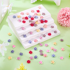 135 Stück 9 Farben Rosenblüten-Harz-Cabochons&nbsp;MRMJ-TA0001-50